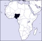 Nigeria in west central Africa